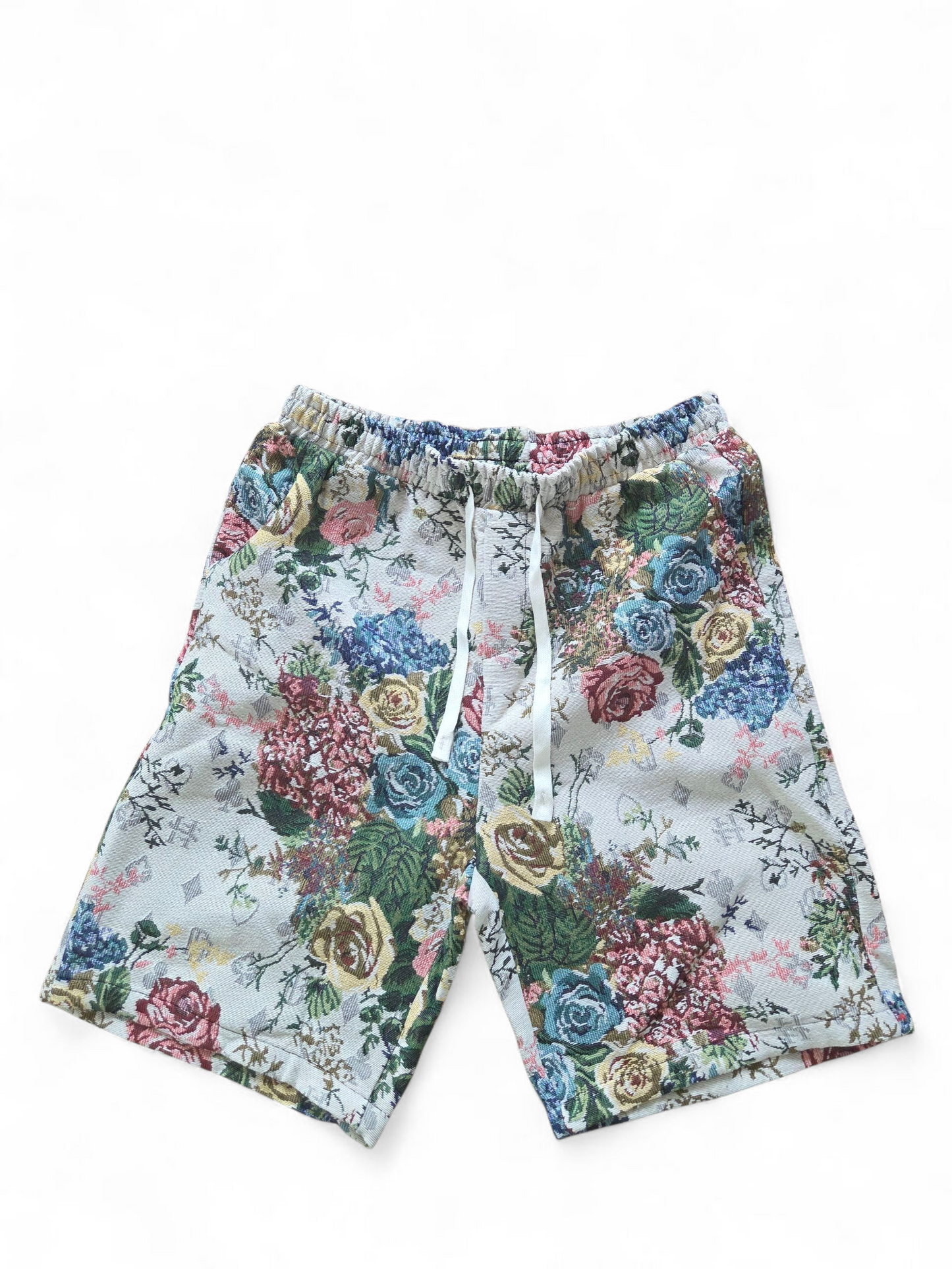 Floral Beige Jorts