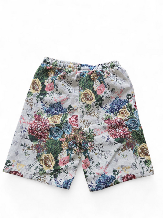 Floral Beige Jorts